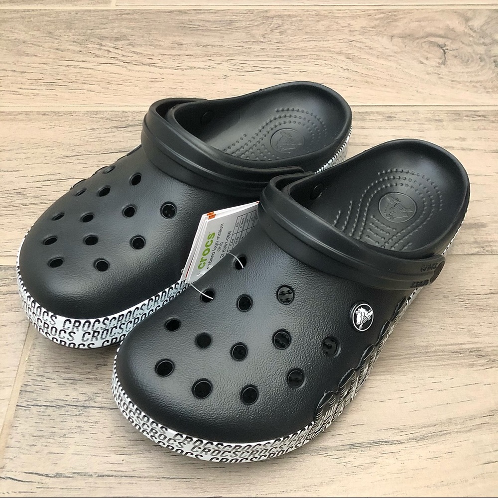 Crocs Men’s Crocband Logo Motion Clog Sandals -NEW - Picture 2 of 9